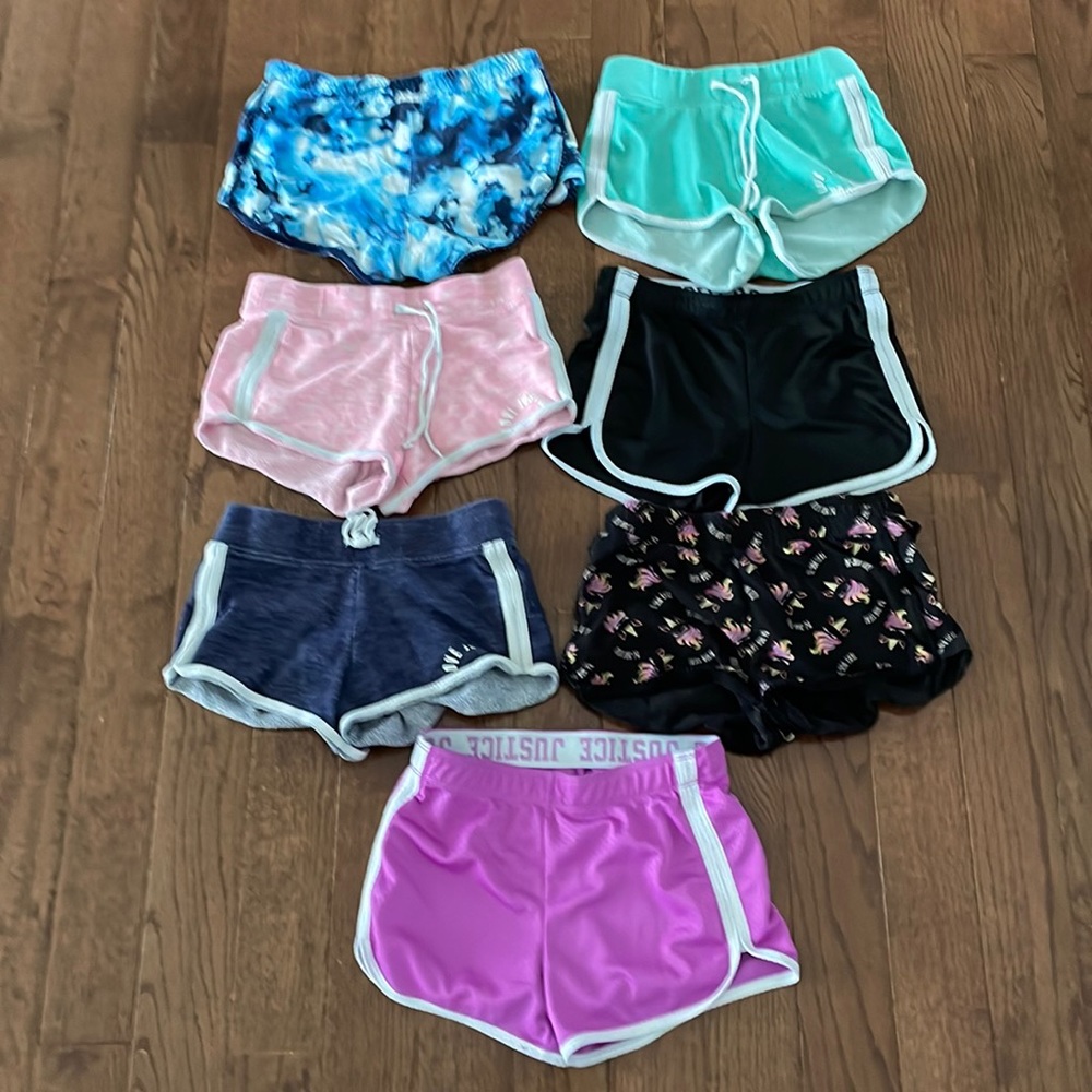 Lot of 8 pairs of size 10 Justice shorts